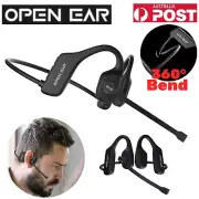 Bone Conduction Earphones With Mic Wireless Bluetooth Headset Sport Headphones