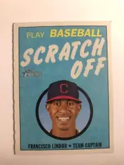 2019 Topps Heritage Scratch Off Francisco Lindor Indians 12