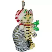 KIRKS FOLLY JINGLE THE CAT MAGNETIC ENHANCER IN SILVER TONE
