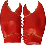 Crab Claws Gloves 1 Pair Natural Latex Funny Lobster Claws 14.17x7.87 Inch Giant Cosplay Gloves Crab Costume for Halloween Props Gift Lobster Costume