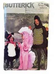 Butterick 6848 Childrens Halloween Costume Sewing Pattern Sizes 2-14