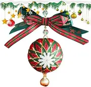 Ball Charm Keyrinng Kit - Beginners Embroidery Art Activity, DiyThread Ornament Craft Set | Handcrafted Temaari-Style Keychaain Kit, Decorative Sphere Project for Display, 1.57x1.57x2.05 Inches