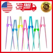10 Pairs Reusable Chopstick Helpers Dishwasher Safe Training Chop Sticks Adult