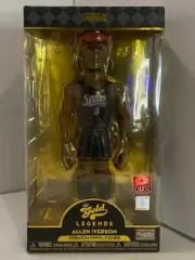 Funko Gold Figure 12 inch NBA Legends ALLEN IVERSON 76ers Black Jersey CHASE