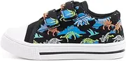 [EUXTERPA] Kids Toddler Sneakers Boys Girls Canvas Shoes Walking Sneaker with Easy Fasten Strap