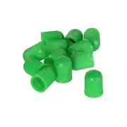 Steelman TPMS Compatible Green Plastic Valve Stem Caps, 100-Pack, 99038