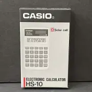 VINTAGE NEW NOS CASIO HS-10 ELECTRONIC CALCULATOR SOLAR CELL