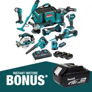 MAKITA 18V Brushless 10-Piece Combo Kit DLX1061TX1