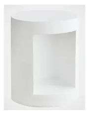 [Cooper & Co] Castello Side Table 45cm in White