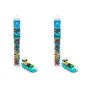 2x 100pc Plus-Plus Tube Container Ship Build Puzzle Motor Kids/Toddler Toy 5y+