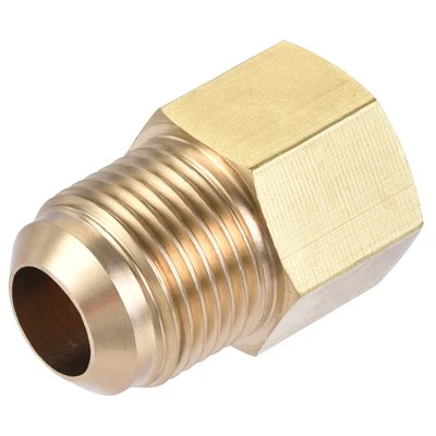 Brass Pipe Fitting 1/2 SAE Flare Male 3/8 SAE Female Thread Tubing Connector