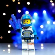 Lego Space Astronaut Minifigure With Space Rock