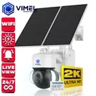 WIFI Home Security Camera 64GB Dual Solar 24/7 Continuous Recording UHD 2K LIVE