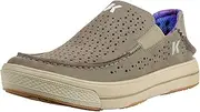 Korkers Men's Leather Fish Moc Vented Rainbow Trout w/Fixed Kling-On Deck Soles