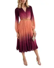 Phase Eight Mira Ombre Button Dress 10 UK/6 US