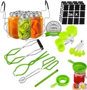 Canning Supplies Starter Kit Stainless Steel Canner Tools Set with Canning Rack