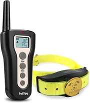 PetSpy P320N Dog Shock Collar with Remote for Dogs Training with Vibration and Tone Rechargeable and Waterproof E-Collar