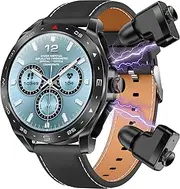 Smart Watch + Earphones Fitness Tracker with Call Receive/Dial,1.52'' Touch Screen Smartwatch Activity for Women Men Compatible with Android iPhone iOS