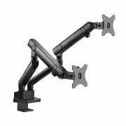 SIIG Aluminum Mechanical Dual Monitor Arm Mount - Height Adjustable Desk Mount