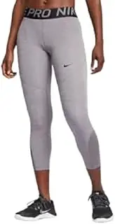 [Nike] Women's Pro 365 Crop Tight (Gunsmoke/HTR/Gunsmoke/Black, X-Small 20.5)