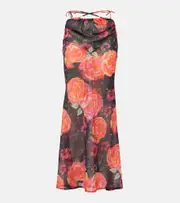 [Bananhot] Bananhot Floral chiffon beach cover-up AU 14 multicoloured