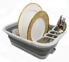 SAMMART Collapsible Dish Drainer with Drainer Board - Foldable Drying Rack Se...