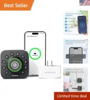 Smart Lock with WiFi Bridge, 7-in-1 Fingerprint Keyless Entry Door Lock with ...
