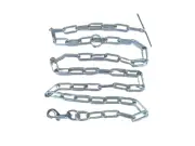 Working Dog chain - 5mm x 1.8 m.(6ft) - H/D clip + T piece - sold in packs of 12
