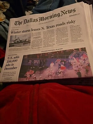 OHIO STATE COTTON BOWL CHAMPIONSHIP GAME DALLAS MORNING NEWS 2 NEWSPAPER BUNDLE
