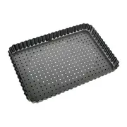 Bakemaster Perfect Crust Loose Base Rectangular Quiche Pan 31x21cm - Robins Kitchen