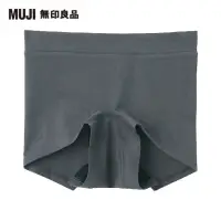 在飛比找momo購物網優惠-【MUJI 無印良品】女有機棉混彈性天竺拳擊生理內褲(共2色