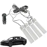 Car LED Lights Interior, Car Interior Atmosphere Lamp, DC 12V 4 in 1 Auto Multi-Color LED Car Light Kits for Car Home Bedroom