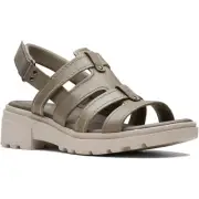Clarks Womens Coast Shine Green Strappy Sandals Shoes 12 Medium (B,M) BHFO 6485
