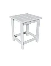 [IHOMDEC] Square Side Table in White