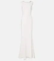 [Max Mara] Max Mara Bridal Corsica embellished cady gown UK 18 white
