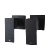 AQUAPERLA Blaze Black Shower Wall Taps
