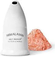 1x Himalayan Pink Salt Inhaler Pipe + 125g Free Coarse Salt - Pure Cyrstal Rock