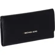 NWT Michael Kors Women's Wallet, Black/Gold-OS
