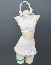 [Cosplay.fm] Women’s Anime Cosplay Costume Crop Top Outfit and Skirt Set