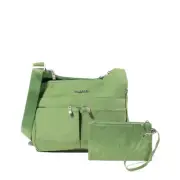 Baggallini Women's Cross Over Crossbody Moss
