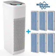 Air Purifier For Home Room H13 HEPA Washable Filter Allergies Pet Odor+6*Filters