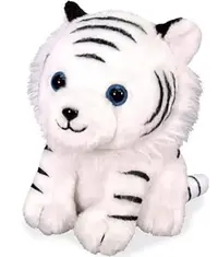 在飛比找Yahoo!奇摩拍賣優惠-14797A 日本進口 限量品 可愛錄音小白老虎娃娃毛絨毛玩