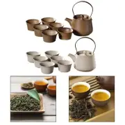 Ceramic Teapot with Lid Tea Infuser with Tea Strainer 200ml Capacity with 6 Cups