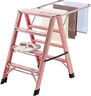 Multifunctional Household Ladder Clothes Hanger Floor Folding Indoor Cooling Balcony Wing Dual-Use Trestle Ladder