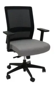 New Rapidline Office Chair Mesh Square Back Heavy Duty Seating Black AFRDI Level