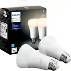 Philips Hue White A19 Bluetooth Smart LED Bulb 60W (2-Pack) 476951 - White