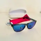 Oakley Sunglasses Frogskins OO9013-F655 Crystal Black w Prizm Sapphire Polarized