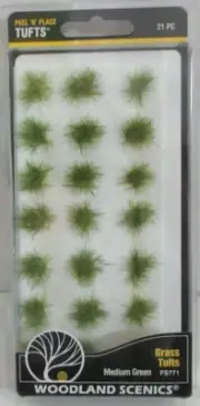 Woodland Scenics FS771 Green Grass Tufts Field Plants Model Train Layout Scenery