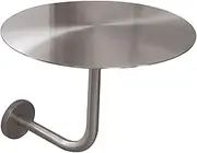 Dining Table Round Modern Side Accent Table Coffee Meeting Table with Sturdy L-Shaped Frame for Living Room, Bedroom, Balcony, Office, Bistro Pub Table(50x50x45cm(19.7x19.7x17.7inch))