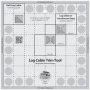 Creative Grids Log Cabin Trim Tool 8" Block Finish Sewing Quilting Ruler CGRJAW1